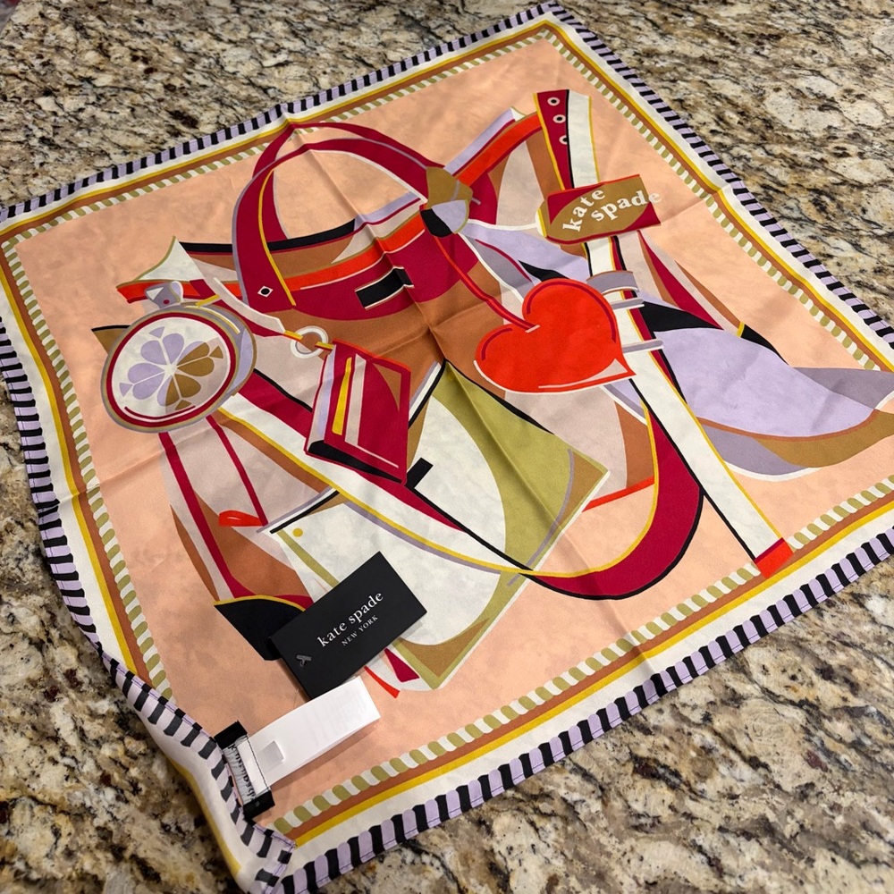 Kate Spade Multicolor Silk Scarf